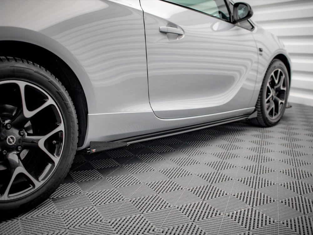 Maxton Design Street PRO Side Skirts Diffusers + Flaps Opel Astra GTC OPC-Line J