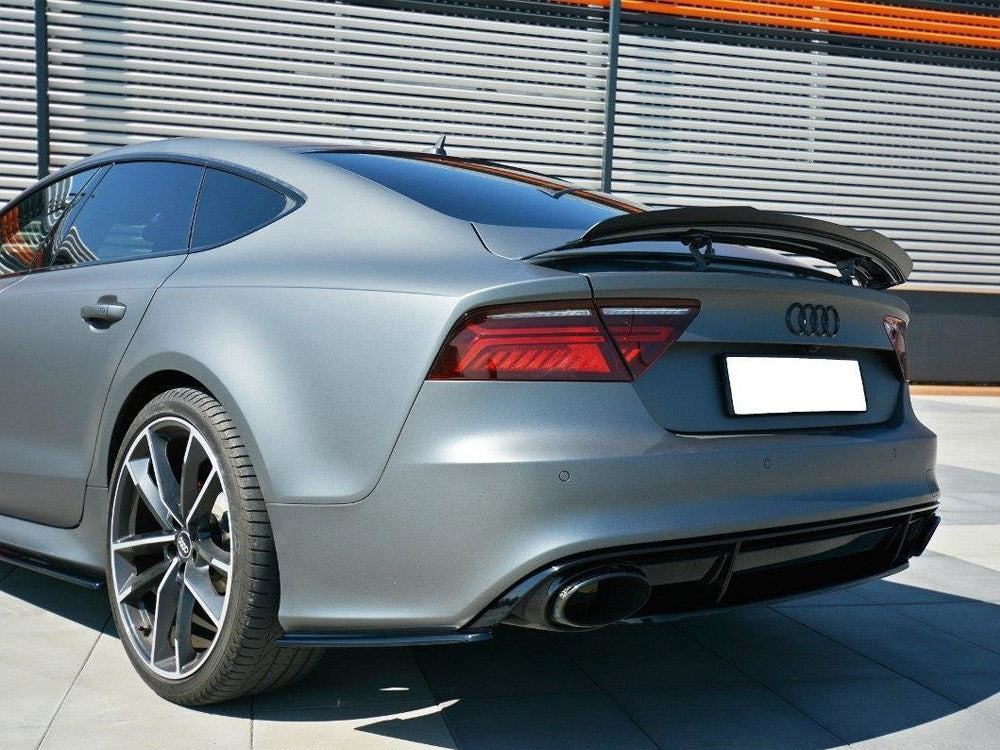 Maxton Design Rear Side Splitters V.1 Audi RS7 C7 - Textured