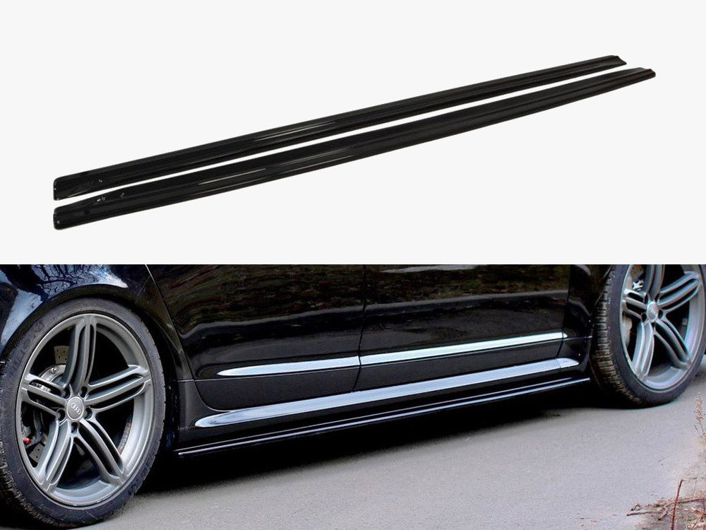 Maxton Design Side Skirts Diffusers Audi RS6 C6 - Carbon Look
