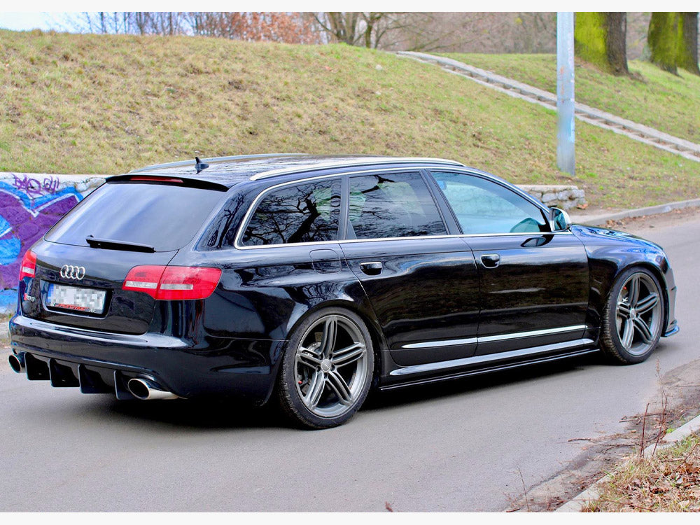 Maxton Design Side Skirts Diffusers Audi RS6 C6 - Carbon Look
