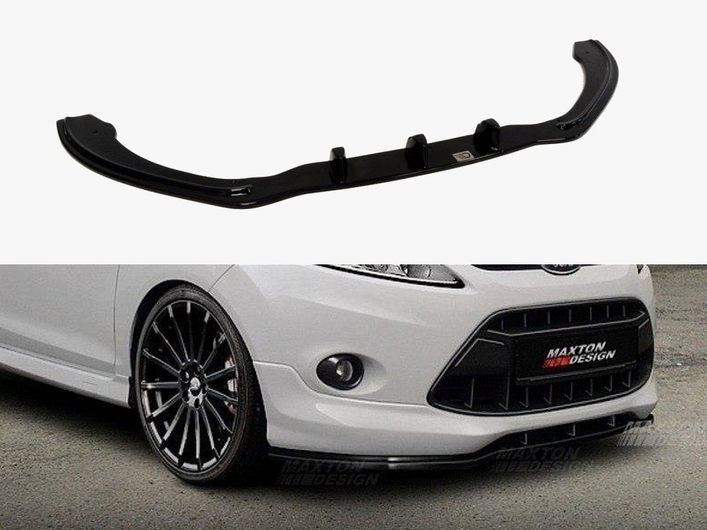 Maxton Design Front Splitter For Ford Fiesta MK7 (For St-line / Zetec S)