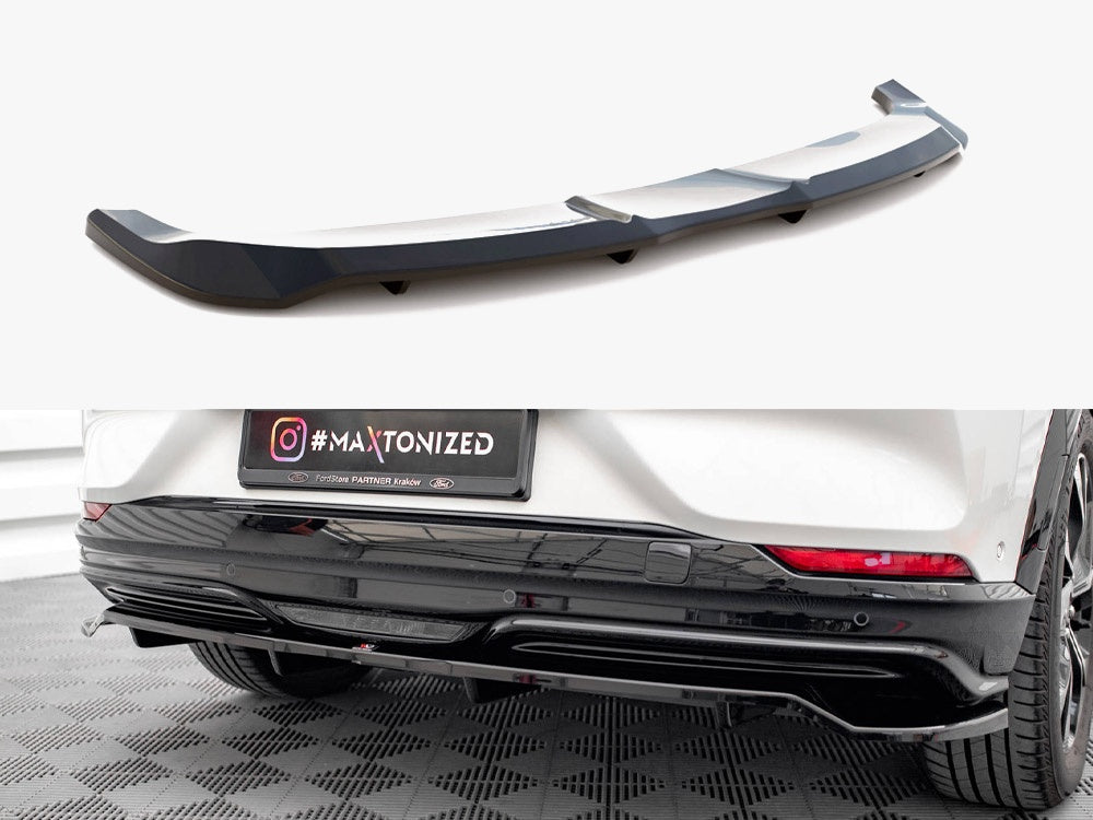 Maxton Design Central Rear Splitter (Vertical Bars) Ford Mustang Mach-e Mk1
