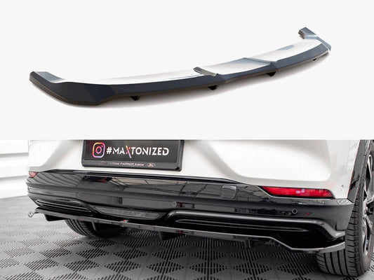 Maxton Design Central Rear Splitter (Vertical Bars) Ford Mustang Mach-e Mk1