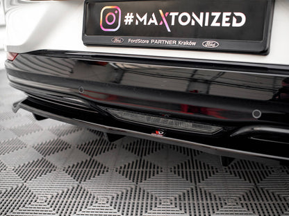 Maxton Design Central Rear Splitter (Vertical Bars) Ford Mustang Mach-e Mk1