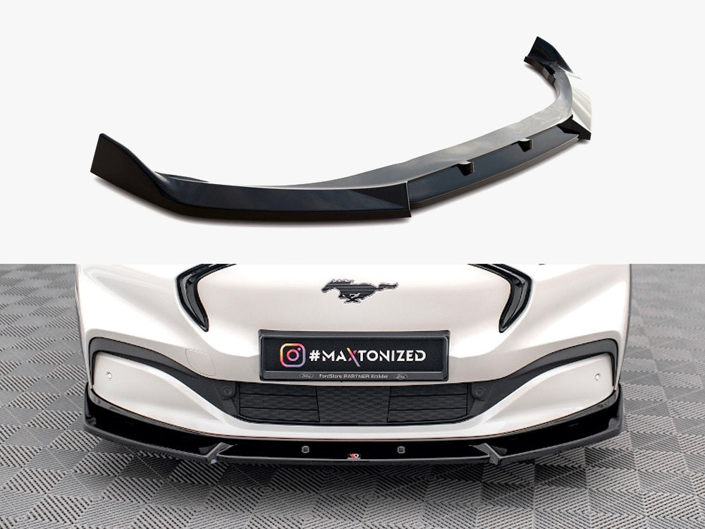 Maxton Design Front Splitter V.1 Ford Mustang Mach-e MK1