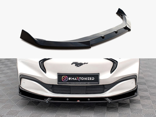 Maxton Design Front Splitter V.1 Ford Mustang Mach-e MK1