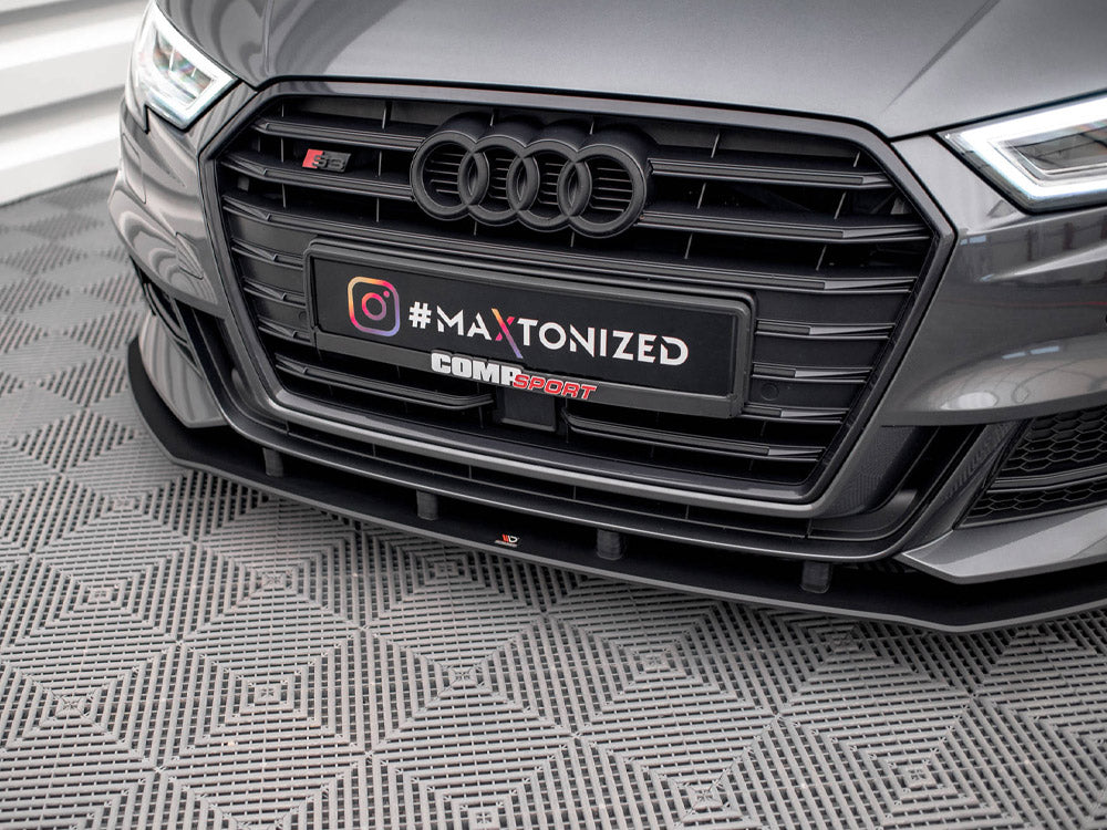 Maxton Design Street PRO Front Splitter Audi S3 / A3 S-Line Sportback 8V Facelift