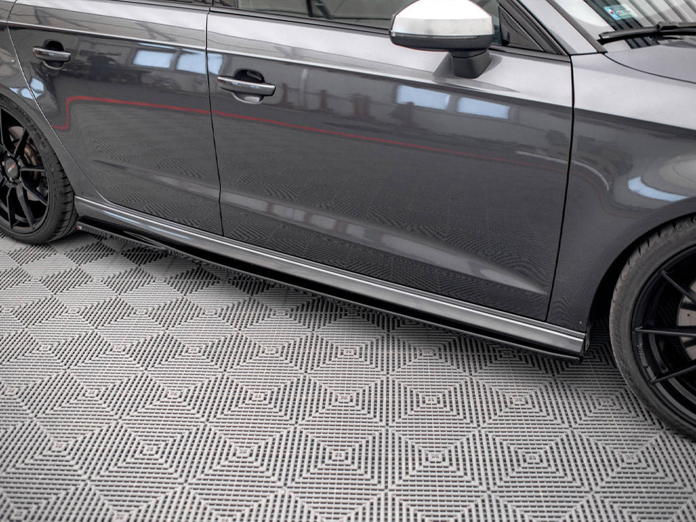 Maxton Design Side Skirts Diffusers Audi S3 / A3 S-Line Sportback 8V Facelift