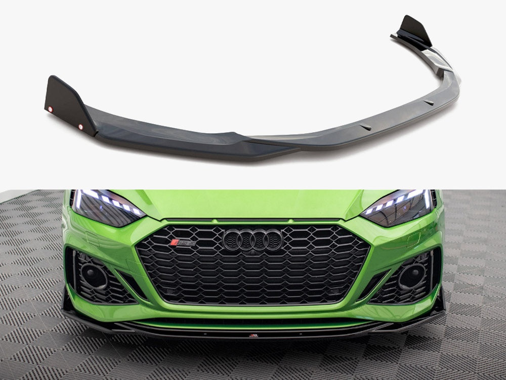 Maxton Design Front Splitter V.1 + Flaps Audi RS5 F5 Facelift