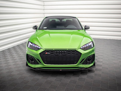 Maxton Design Front Splitter V.1 + Flaps Audi RS5 F5 Facelift