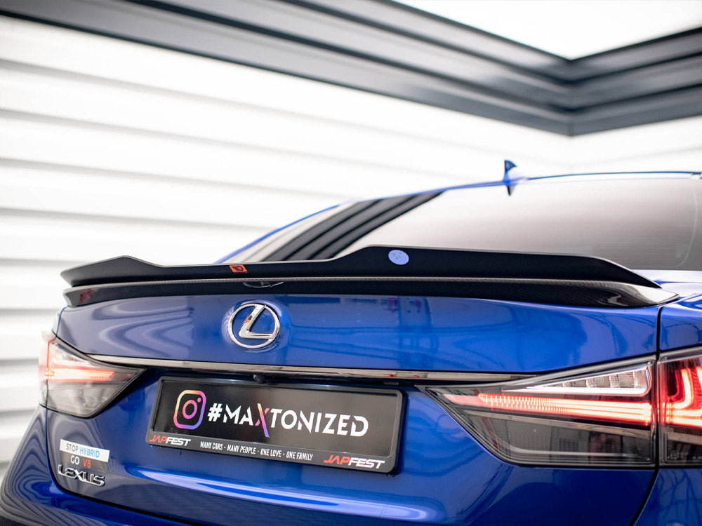 Maxton Design Spoiler CAP Lexus GS F Mk4 Facelift - Carbon Look