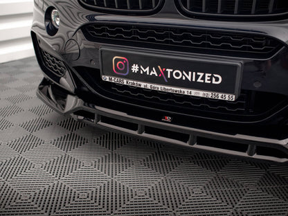 Maxton Design Front Splitter V.3 BMW X6 M Sport F16