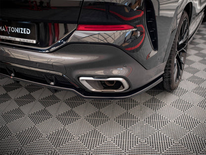 Maxton Design Central Rear Splitter (Vertical Bars) V.2 BMW X6 M-Pack G06