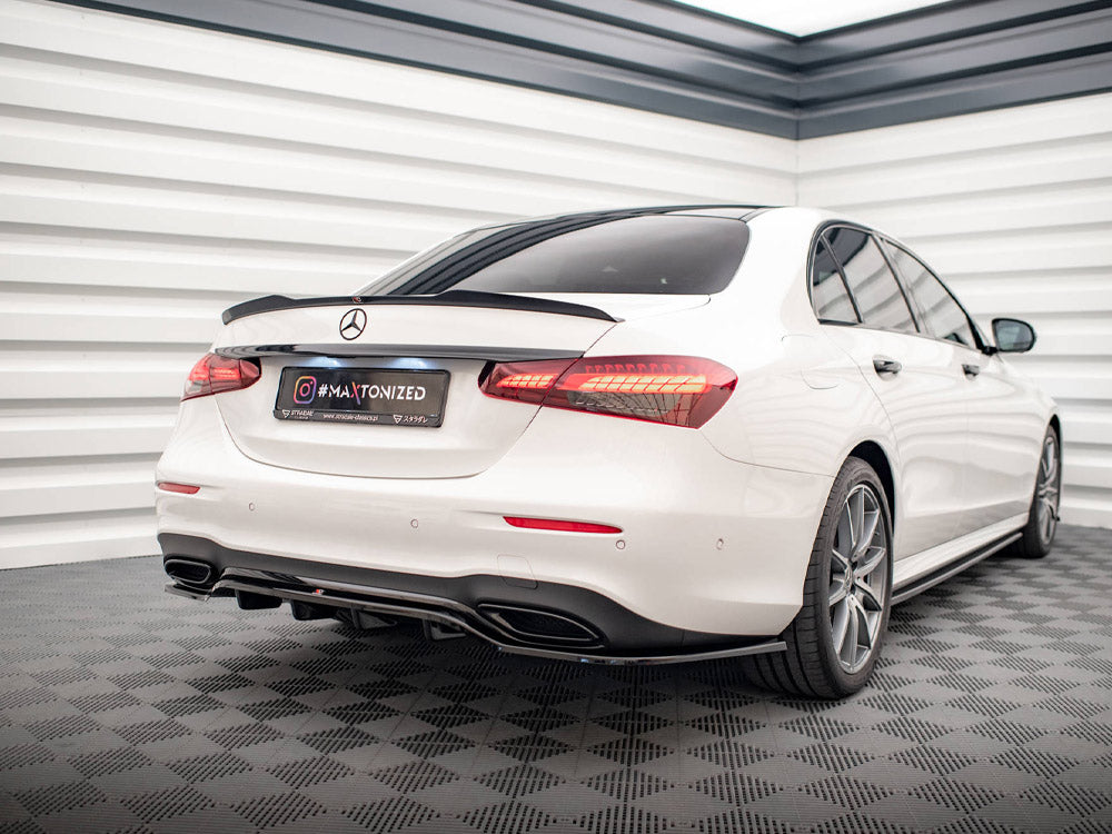 Maxton Design Rear Splitter (Vertical Bars) Mercedes E AMG-Line Sedan W213 Facelift