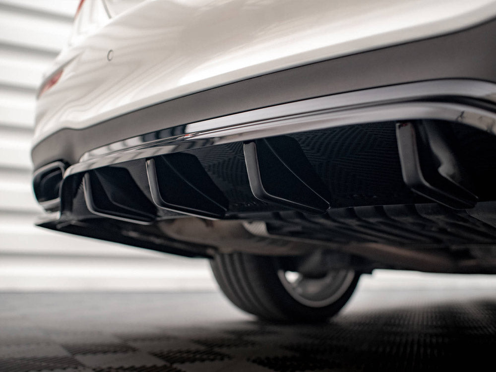 Maxton Design Rear Splitter (Vertical Bars) Mercedes E AMG-Line Sedan W213 Facelift