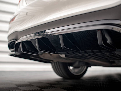 Maxton Design Rear Splitter (Vertical Bars) Mercedes E AMG-Line Sedan W213 Facelift