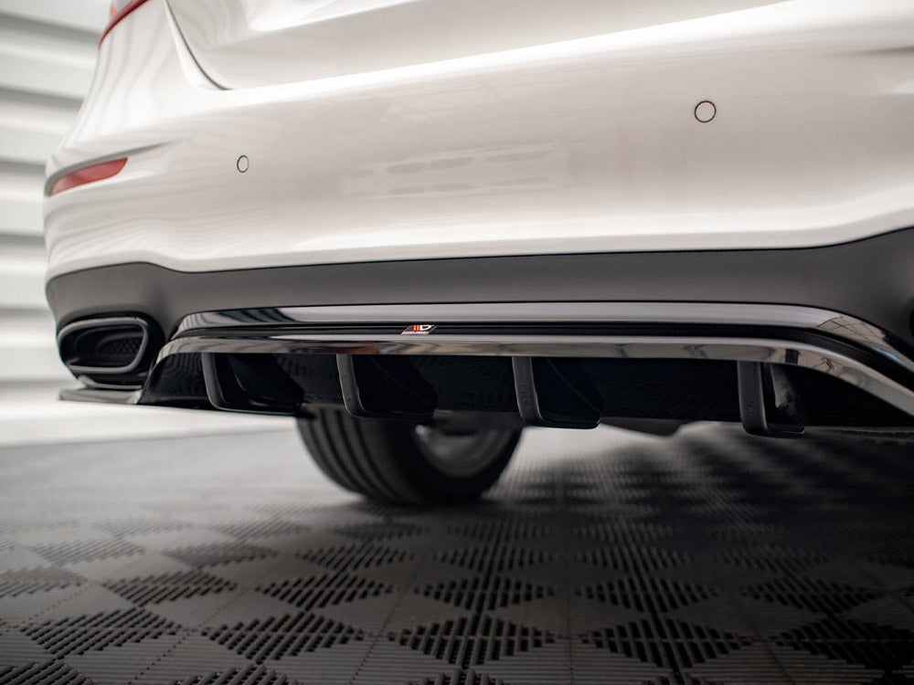Maxton Design Rear Splitter (Vertical Bars) Mercedes E AMG-Line Sedan W213 Facelift