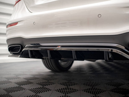 Maxton Design Rear Splitter (Vertical Bars) Mercedes E AMG-Line Sedan W213 Facelift