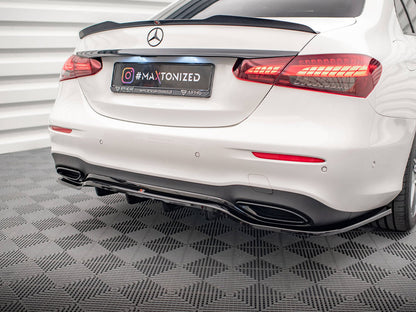 Maxton Design Rear Splitter (Vertical Bars) Mercedes E AMG-Line Sedan W213 Facelift