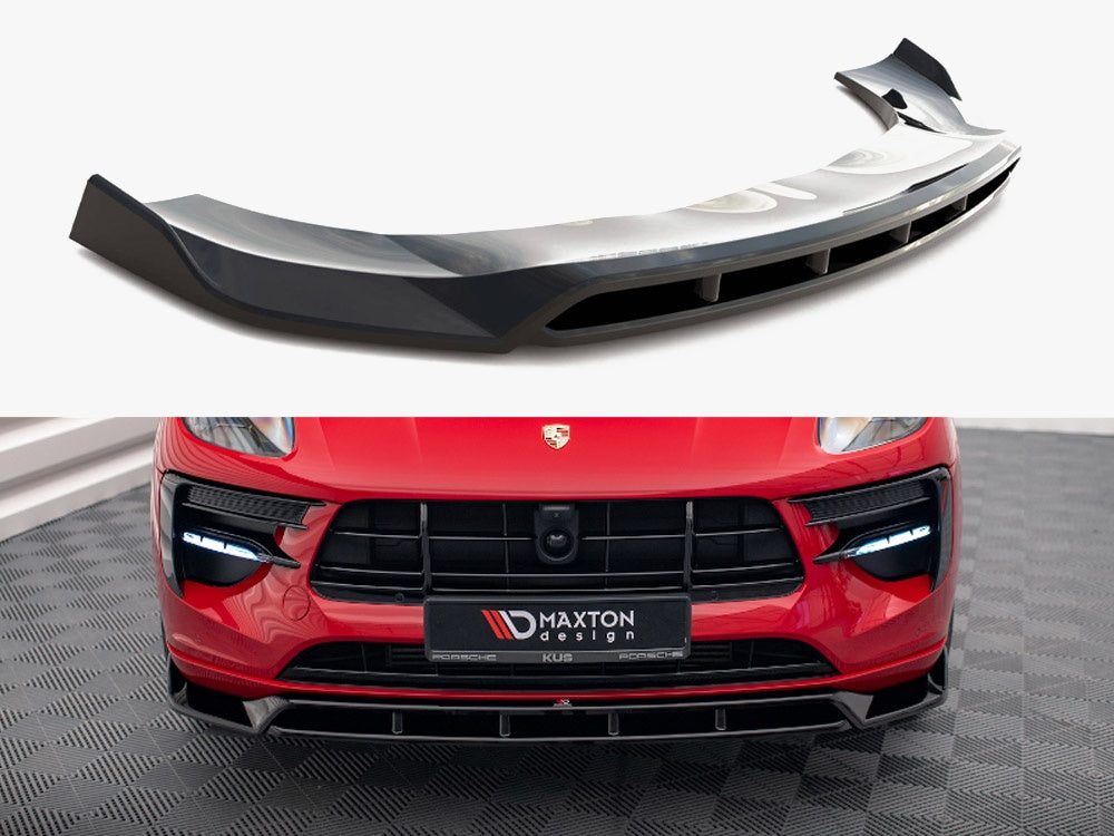 Maxton Design Front Splitter V.2 Porsche Macan GTS / Sport Design Mk1 Facelift