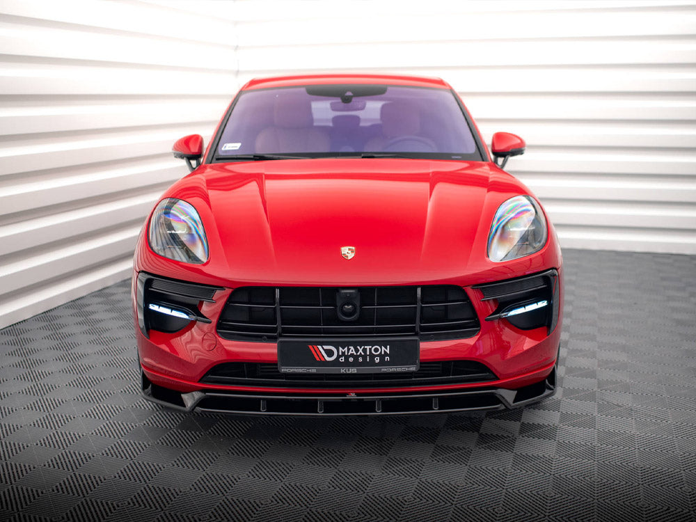 Maxton Design Front Splitter V.2 Porsche Macan GTS / Sport Design Mk1 Facelift