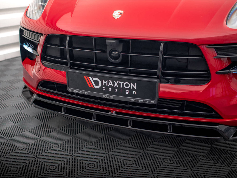Maxton Design Front Splitter V.2 Porsche Macan GTS / Sport Design Mk1 Facelift