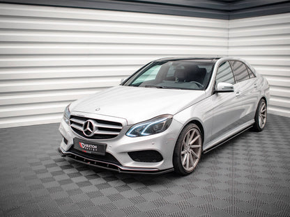 Maxton Design Side Skirts Diffusers Mercedes E63 AMG / AMG-Line Sedan W212 Facelift