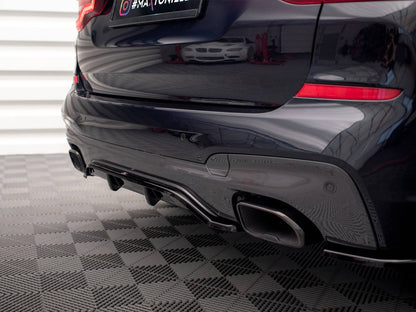 Maxton Design Central Rear Splitter (Vertical Bars) BMW X3 M40i / M40d G01