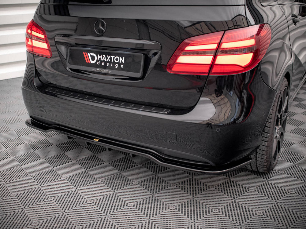 Maxton Design Rear Splitter (Vertical Bars) Mercedes B W246 Facelift