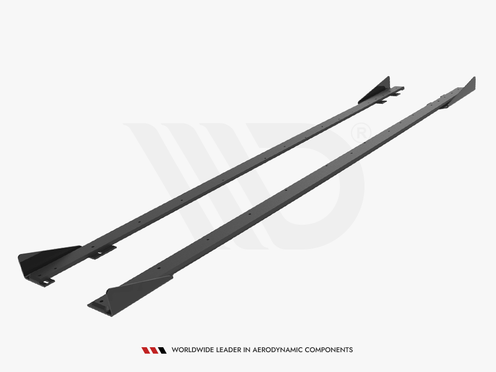 Maxton Design Street PRO Side Skirts Diffusers + Flaps Ford Fiesta ST Mk6