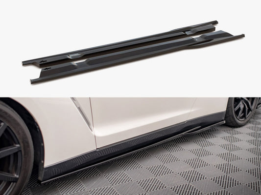 Maxton Design Side Skirts Diffusers Nissan GTR R35 1st Facelift