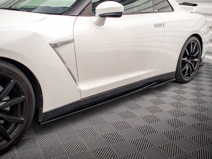 Maxton Design Side Skirts Diffusers Nissan GTR R35 1st Facelift