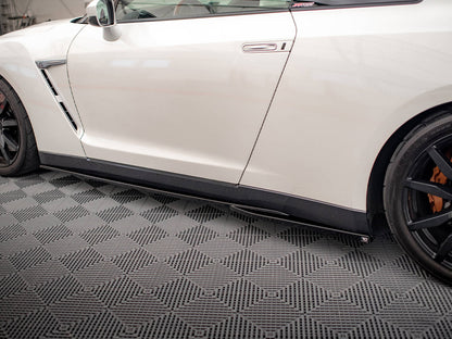 Maxton Design Side Skirts Diffusers Nissan GTR R35 1st Facelift