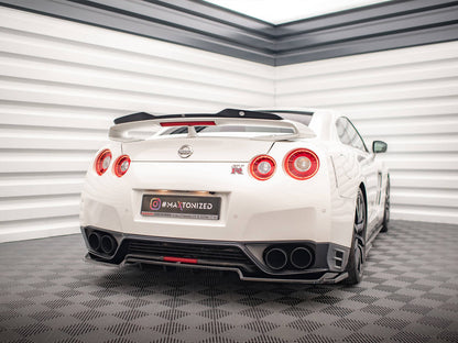 Maxton Design Rear Splitter (Vertical Bars) Nissan GTR R35 1st Facelift