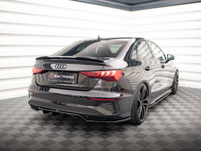 Maxton Design Central Rear Splitter (Vertical Bars) Audi A3 S-Line Sedan 8Y