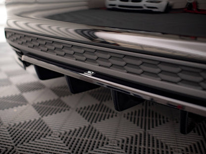 Maxton Design Central Rear Splitter (Vertical Bars) Audi A3 S-Line Sedan 8Y