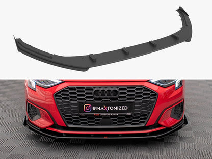 Maxton Design Street PRO Front Splitter + Flaps Audi A3 8Y