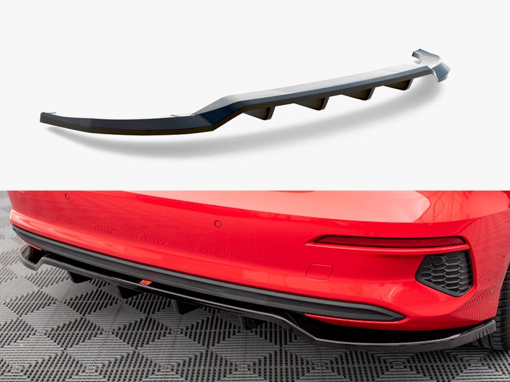 Maxton Design Central Rear Splitter (Vertical Bars) Audi A3 Sportback 8Y
