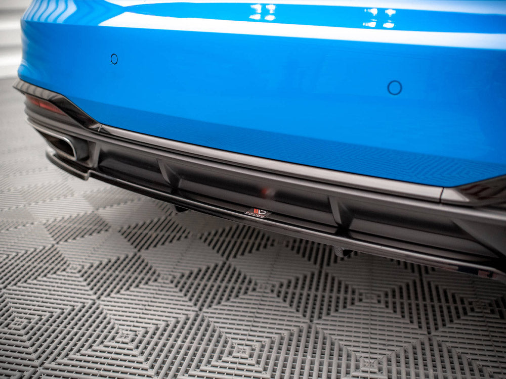 Maxton Design Central Rear Splitter (Vertical Bars) Audi A5 S-Line F5 Facelift