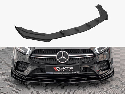 Maxton Design Street PRO Front Splitter + Flaps Mercedes A35 AMG / AMG-Line Aero Pack W177
