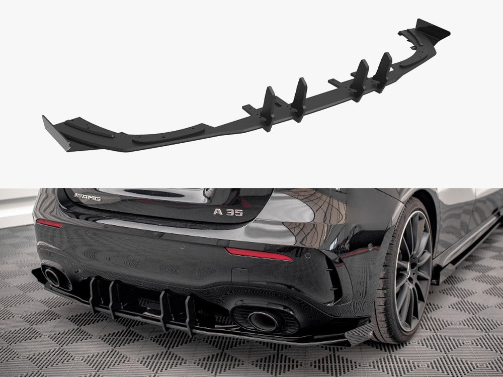 Maxton Design Street PRO Rear Valance + Flaps Mercedes A35 AMG Hatchback Aero Pack W177