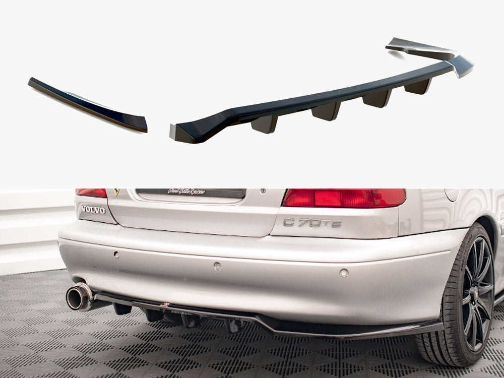 Maxton Design Central Rear Splitter (Vertical Bars) Volvo C70 Mk1
