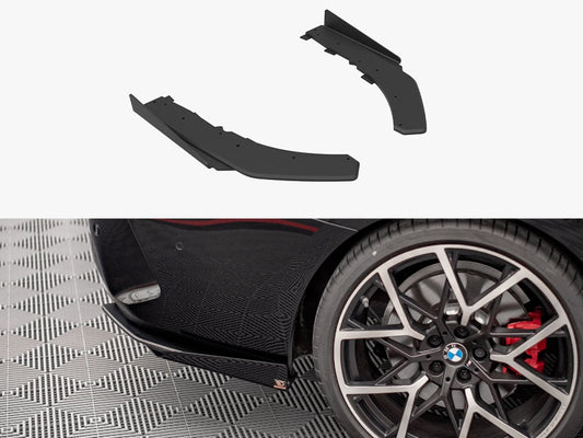 Maxton Design Street Pro Rear Side Splitters + Flaps BMW 4 M-Pack G22 / G23 / G22 Facelift / G23 Facelift