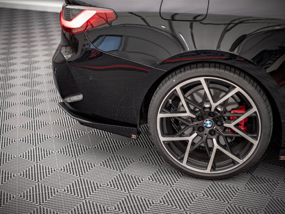 Maxton Design Street Pro Rear Side Splitters + Flaps BMW 4 M-Pack G22 / G23 / G22 Facelift / G23 Facelift