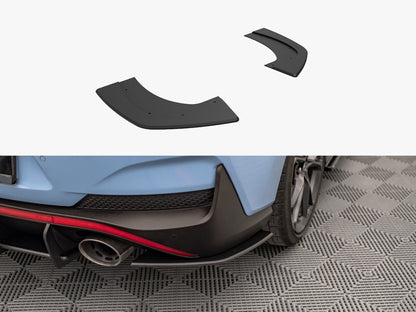 Maxton Design Street Pro Rear Side Splitters Hyundai I30 N Fastback Mk3 Facelift - Black-Red