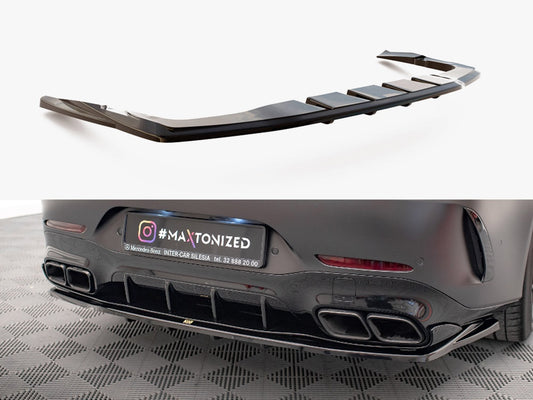 Maxton Design Rear Splitter (Vertical Bars) Mercedes AMG GT 63S 4-door Coupe Aero