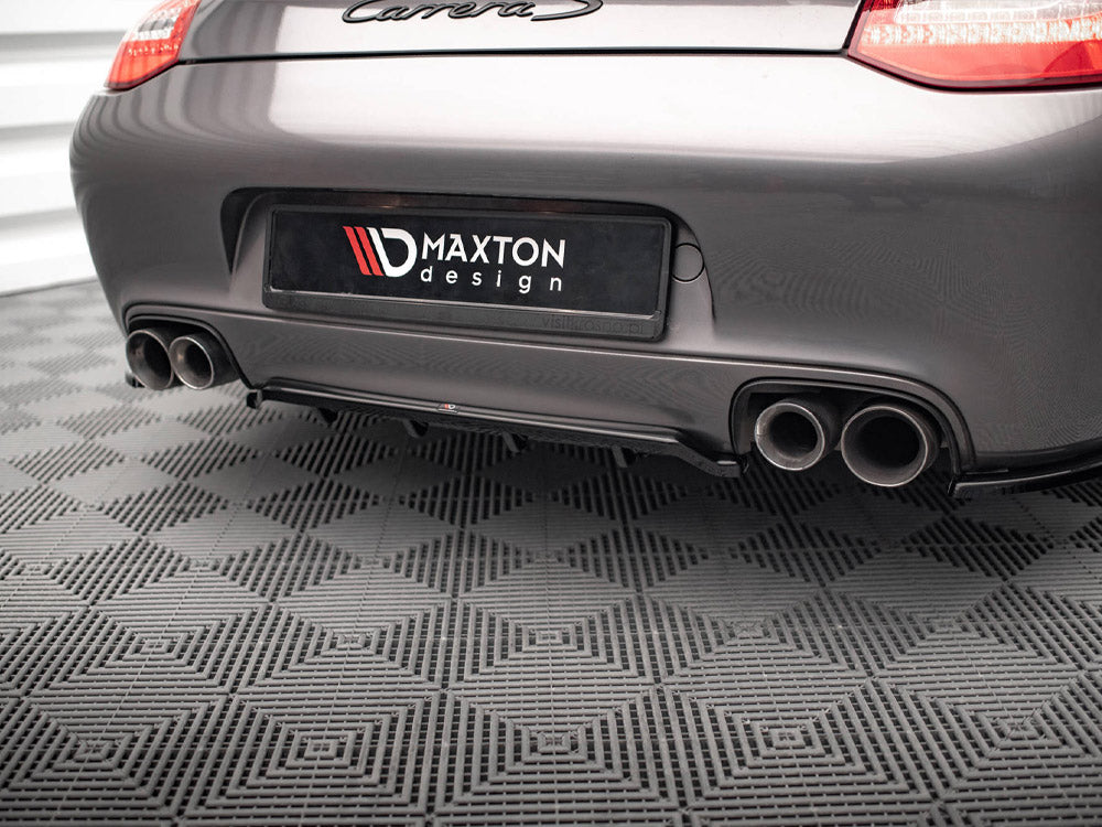 Maxton Design Rear Splitter (Vertical Bars) Porsche 911 Carrera / Carrera GTS 997 Facelift