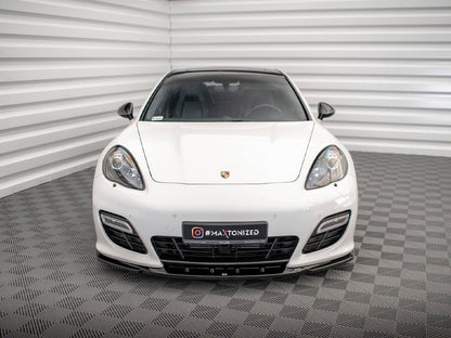 Maxton Design Front Splitter V.2 Porsche Panamera Turbo Sport Design Package 970