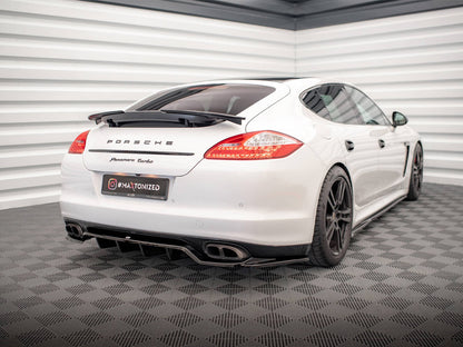 Maxton Design Rear Splitter (Vertical Bars) Porsche Panamera Turbo 970