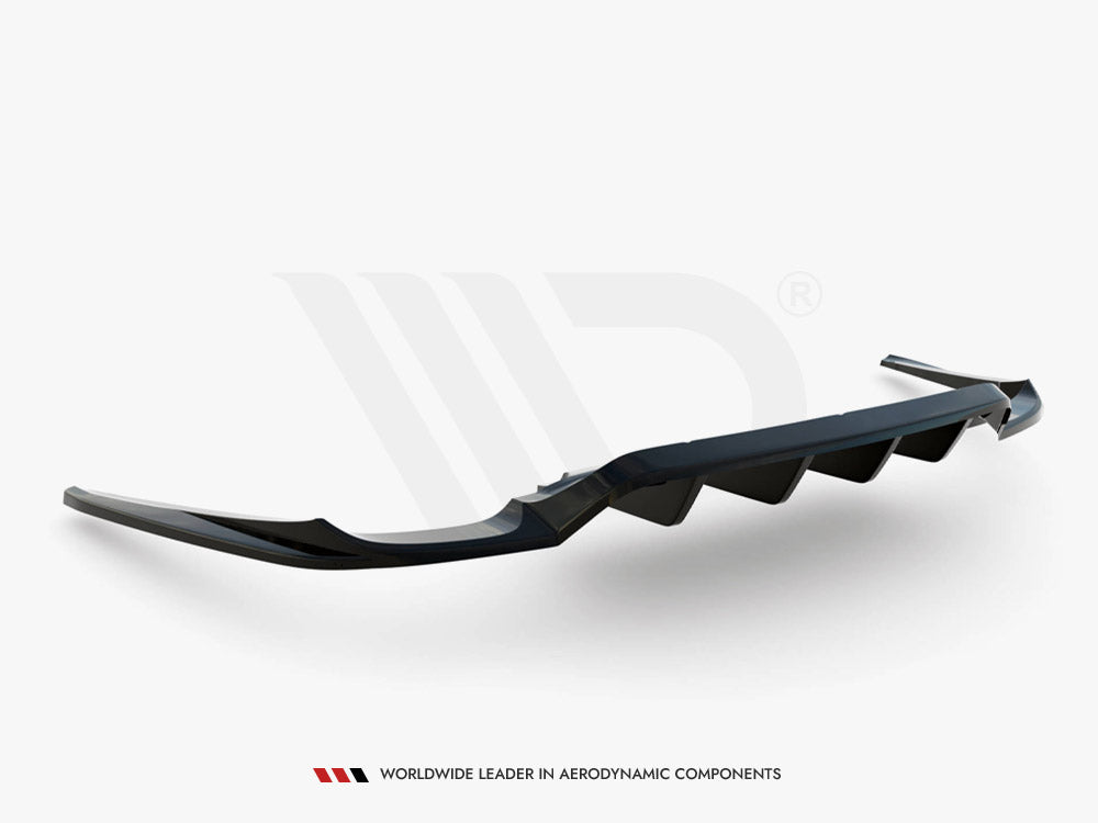 Maxton Design Rear Splitter (Vertical Bars) Porsche Panamera Turbo 970